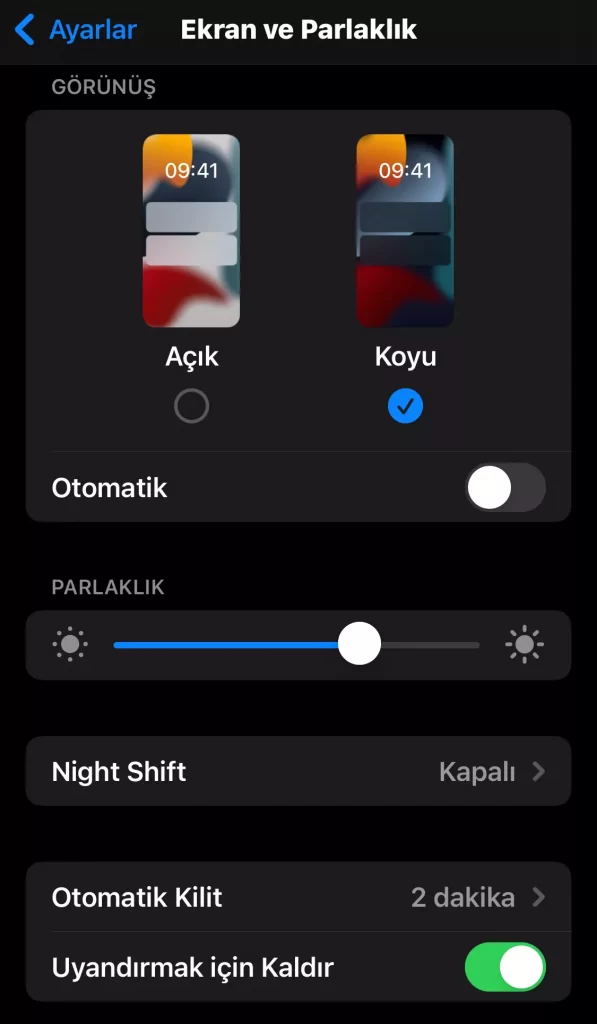 iPhone-Ekranin-Otomatik-Kapanmasini-Kaldirma