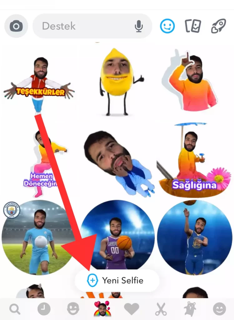 Snapchat-Cameo-Selfie-Değiştirme