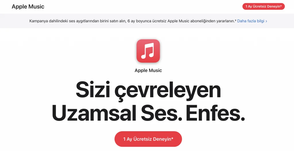 4 Ay Ücretsiz Apple Music -MediaMarkt Kampanyası